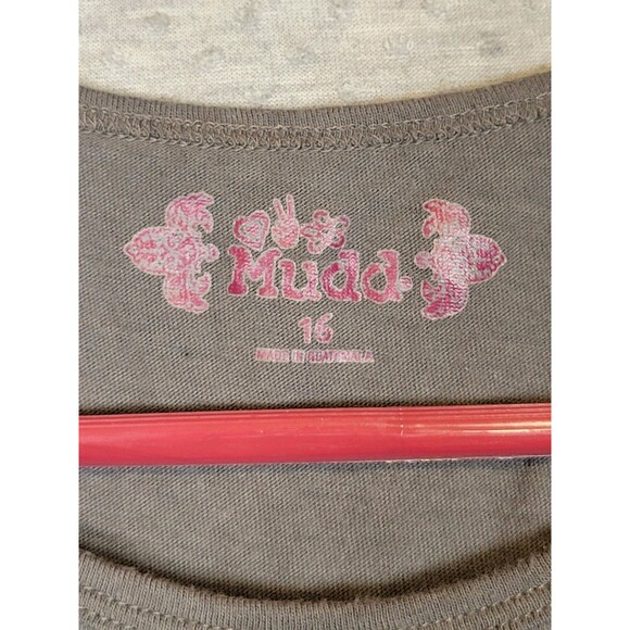 Mudd 3/4 Sleeve Raglan T-shirt Girls 16 Colorful Butterfly Rhinestone Print - Picture 6 of 8